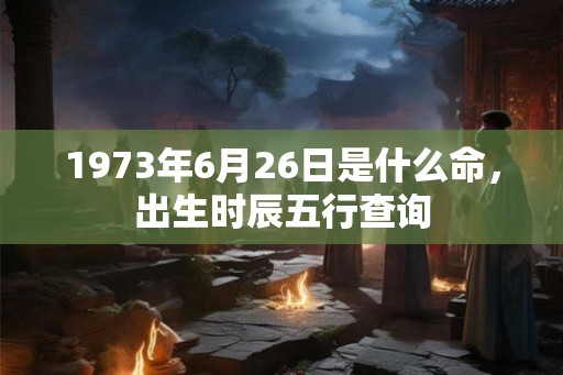 1973年6月26日是什么命,出生时辰五行查询 1973年6月26日是什么命,出生时辰五行查询