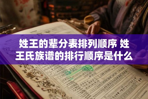 姓王的辈分表排列顺序 姓王氏族谱的排行顺序是什么