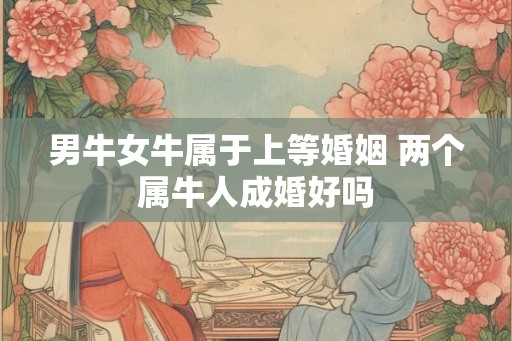 男牛女牛属于上等婚姻 两个属牛人成婚好吗 男牛女牛属于上等婚姻 两个属牛人成婚好吗