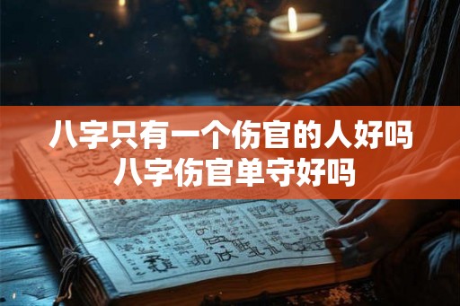 八字只有一个伤官的人好吗 八字伤官单守好吗 八字只有一个伤官的人好吗 八字伤官单守好吗