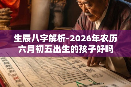 生辰八字解析-2026年农历六月初五出生的孩子好吗 生辰八字解析-2026年农历六月初五出生的孩子好吗