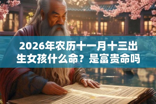 2026年农历十一月十三出生女孩什么命？是富贵命吗？