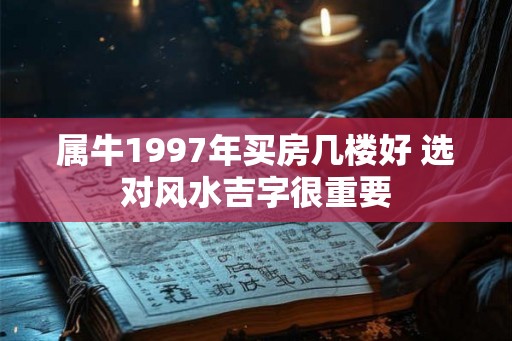 属牛1997年买房几楼好 选对风水吉字很重要