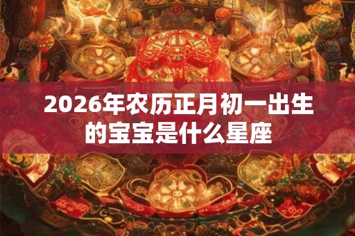 2026年农历正月初一出生的宝宝是什么星座
