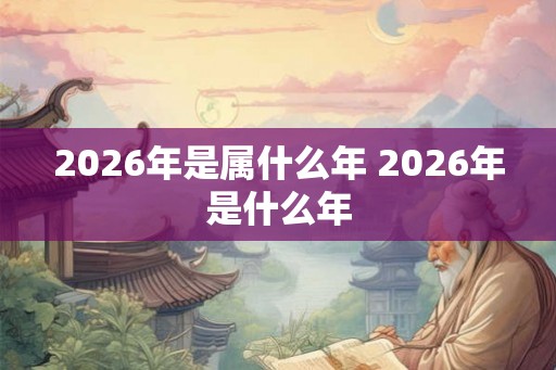 2026年是属什么年 2026年是什么年