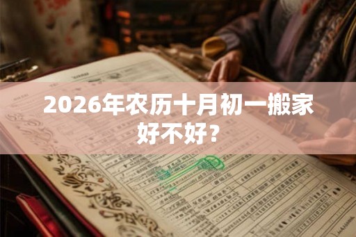 2026年农历十月初一搬家好不好？