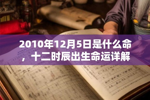 2010年12月5日是什么命，十二时辰出生命运详解