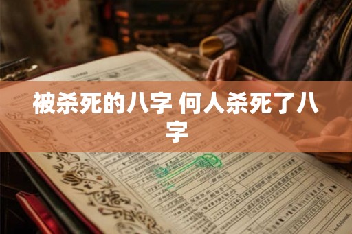 被杀死的八字 何人杀死了八字