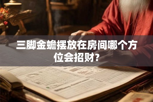 三脚金蟾摆放在房间哪个方位会招财？