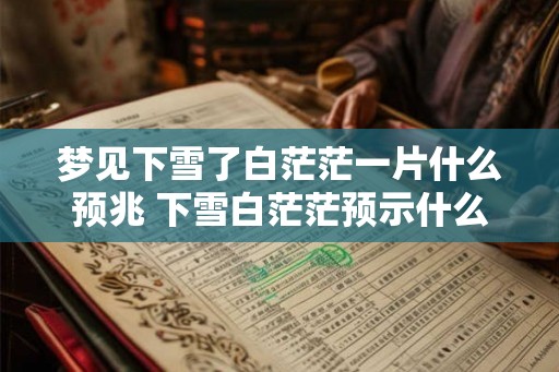 梦见下雪了白茫茫一片什么预兆 下雪白茫茫预示什么