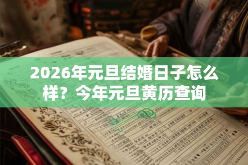 2026年元旦结婚日子怎么样？今年元旦黄历查询