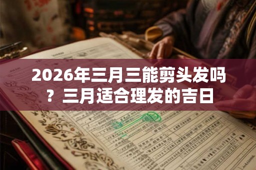 2026年三月三能剪头发吗?三月适合理发的吉日 2026年三月三能剪头发吗?三月适合理发的吉日