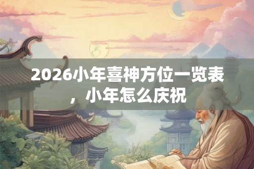 2026小年喜神方位一览表,小年怎么庆祝 2026小年喜神方位一览表,小年怎么庆祝