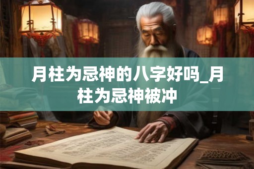 月柱为忌神的八字好吗_月柱为忌神被冲
