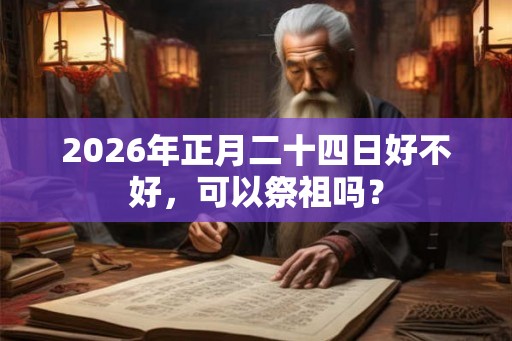 2026年正月二十四日好不好，可以祭祖吗？
