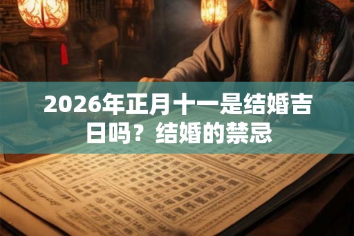 2026年正月十一是结婚吉日吗？结婚的禁忌