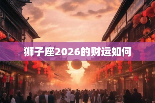 狮子座2026的财运如何 狮子座2026的财运如何