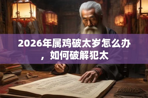 2026年属鸡破太岁怎么办，如何破解犯太