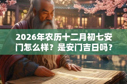 2026年农历十二月初七安门怎么样？是安门吉日吗？
