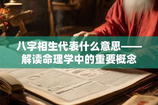 八字相生代表什么意思——解读命理学中的重要概念