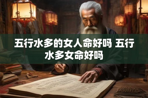 五行水多的女人命好吗 五行水多女命好吗
