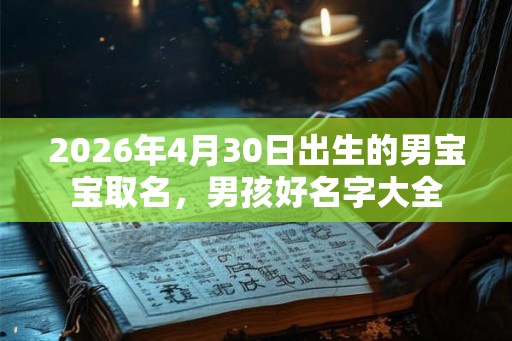 2026年4月30日出生的男宝宝取名，男孩好名字大全