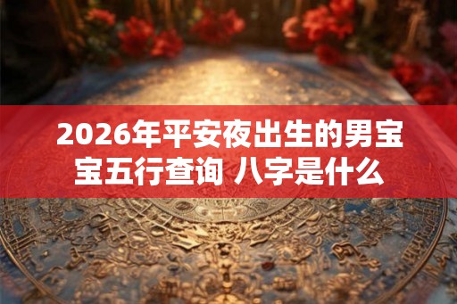 2026年平安夜出生的男宝宝五行查询 八字是什么