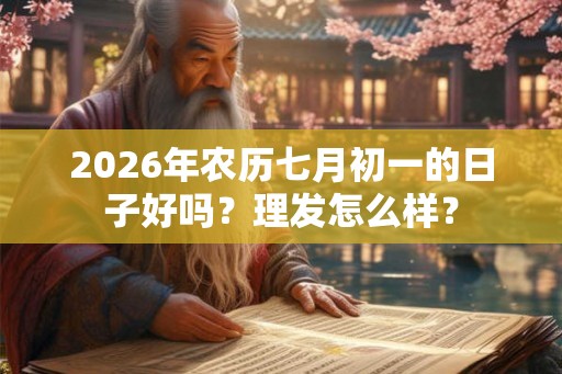 2026年农历七月初一的日子好吗?理发怎么样? 2026年农历七月初一的日子好吗?理发怎么样?