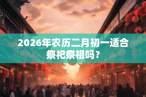2026年农历二月初一适合祭祀祭祖吗？
