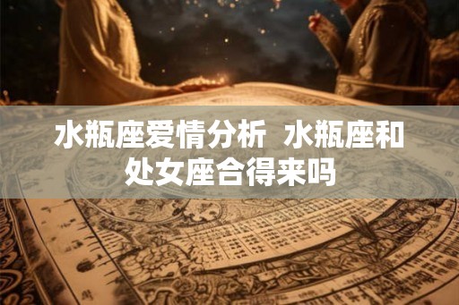 水瓶座爱情分析  水瓶座和处女座合得来吗