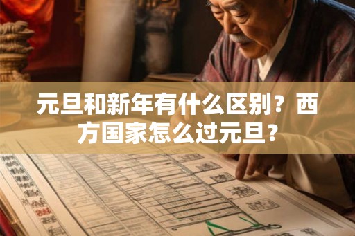 元旦和新年有什么区别？西方国家怎么过元旦？