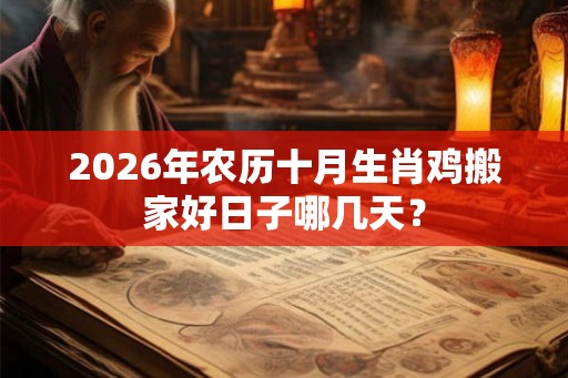 2026年农历十月生肖鸡搬家好日子哪几天? 2026年农历十月生肖鸡搬家好日子哪几天?