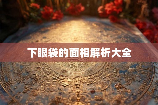 下眼袋的面相解析大全 下眼袋的面相解析大全