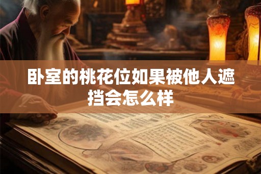 卧室的桃花位如果被他人遮挡会怎么样