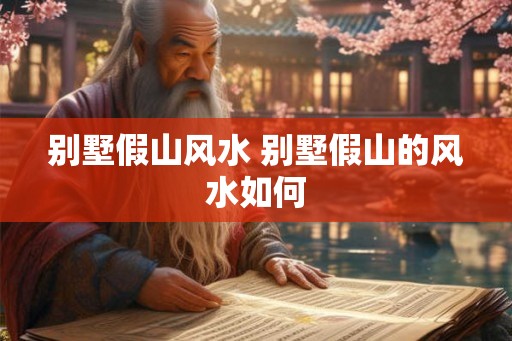 别墅假山风水 别墅假山的风水如何