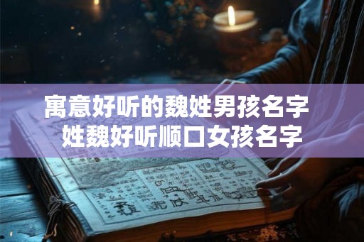 寓意好听的魏姓男孩名字 姓魏好听顺口女孩名字 寓意好听的魏姓男孩名字 姓魏好听顺口女孩名字