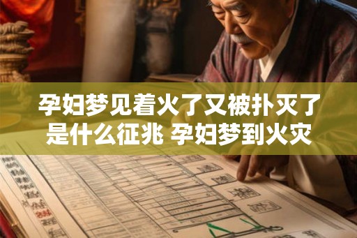 孕妇梦见着火了又被扑灭了是什么征兆 孕妇梦到火灾扑灭意味着什么