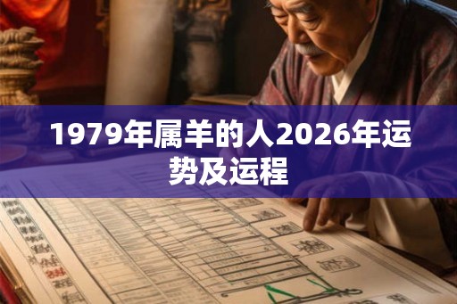 1979年属羊的人2026年运势及运程