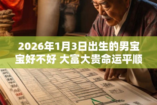 2026年1月3日出生的男宝宝好不好 大富大贵命运平顺