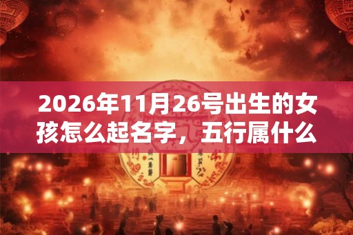 2026年11月26号出生的女孩怎么起名字,五行属什么 2026年11月26号出生的女孩怎么起名字,五行属什么
