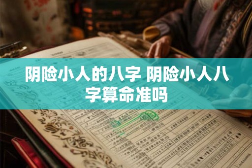阴险小人的八字 阴险小人八字算命准吗
