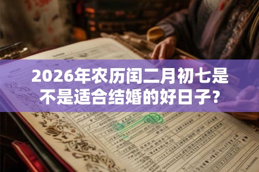 2026年农历闰二月初七是不是适合结婚的好日子？