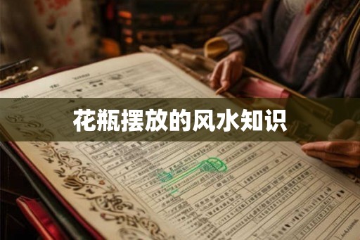 花瓶摆放的风水知识