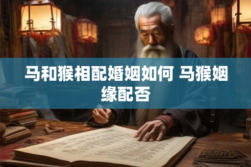 马和猴相配婚姻如何 马猴姻缘配否