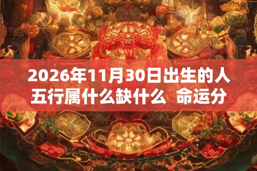 2026年11月30日出生的人五行属什么缺什么 命运分析 2026年11月30日出生的人五行属什么缺什么 命运分析