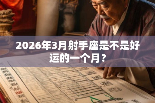 2026年3月射手座是不是好运的一个月? 2026年3月射手座是不是好运的一个月?