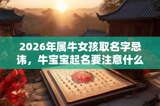 2026年属牛女孩取名字忌讳，牛宝宝起名要注意什么？