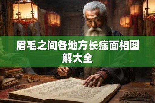眉毛之间各地方长痣面相图解大全