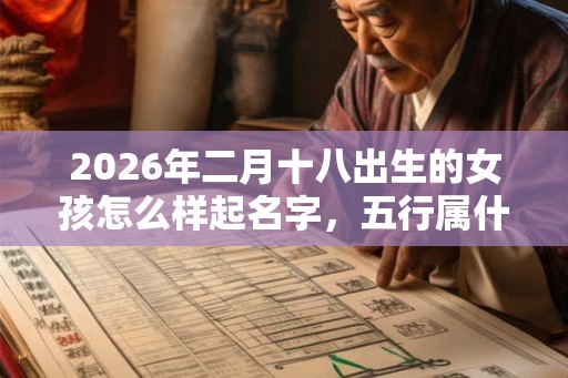 2026年二月十八出生的女孩怎么样起名字，五行属什么