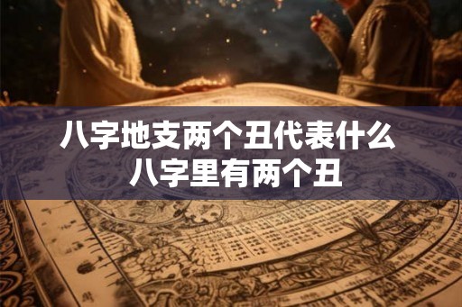 八字地支两个丑代表什么  八字里有两个丑